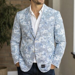 Cookies Floral Seersucker Blazer Mens M Blue White Sport Coat Jacket NWT